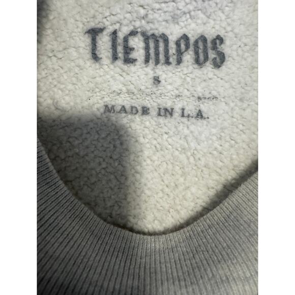 TIEMPOS “Madre” Sweatshirt Grey Crewneck, Made in LA, Oversized Fit (Size S) - Picture 3 of 3